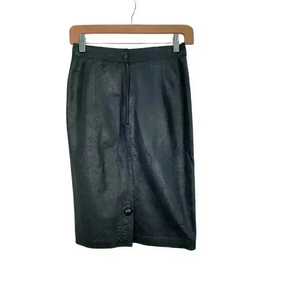 Elizabeth 100% Shell Genuine Leather Black Size 7/8 - Picture 5 of 8